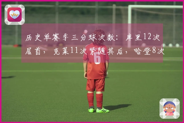 历史单赛季三分球次数：库里12次居首，克莱11次紧随其后，哈登8次名列第四